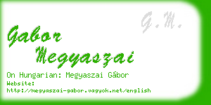 gabor megyaszai business card